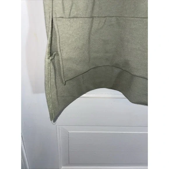 Nature Student Cozy Core Oversized Sweatshirt Pale Olive Green Medium High Neck - Picture 4 of 7